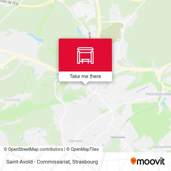 Saint-Avold - Commissariat map