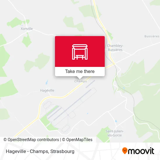 Hageville - Champs map