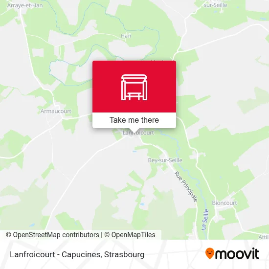 Lanfroicourt - Capucines map