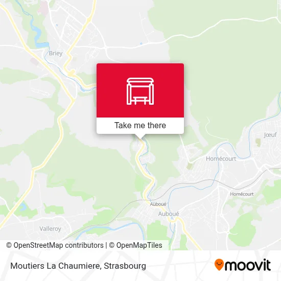 Moutiers La Chaumiere map