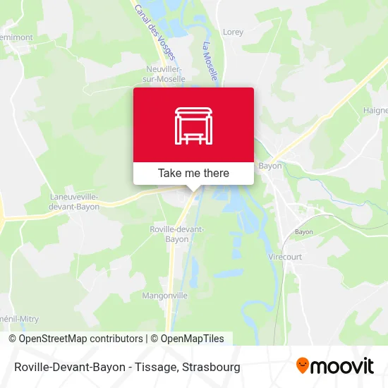 Roville-Devant-Bayon - Tissage map