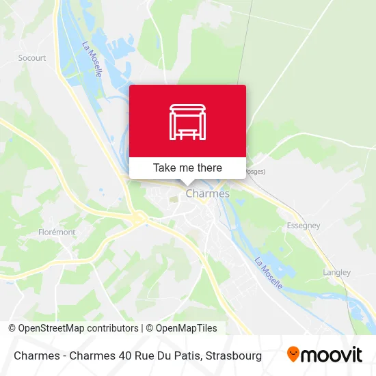 Charmes - Charmes 40 Rue Du Patis map
