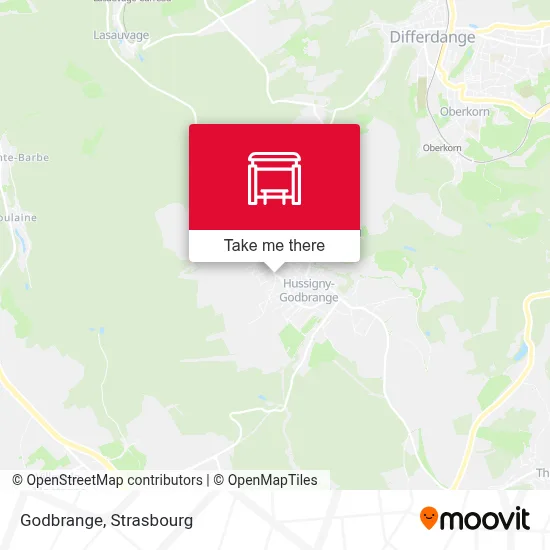 Godbrange map