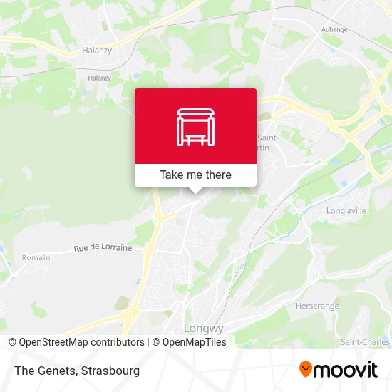 Les Genets map