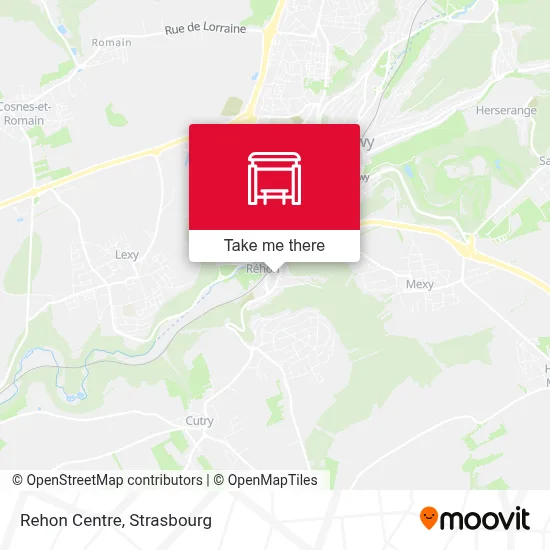 Rehon Centre map