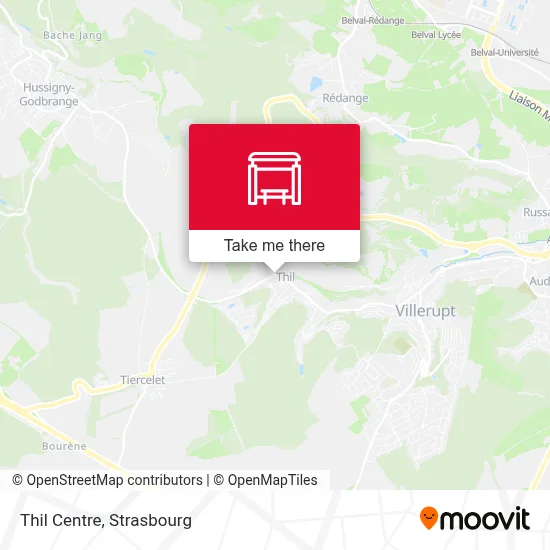 Thil Centre map
