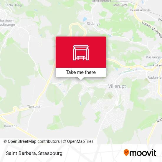 Sainte Barbe map