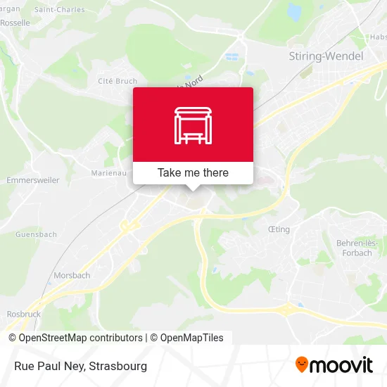 Mapa Rue Paul Ney