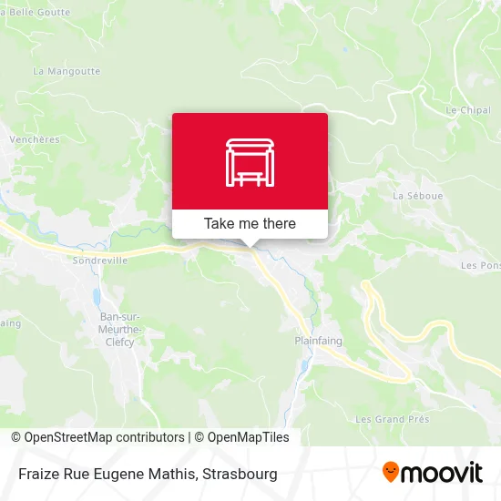 Fraize Rue Eugene Mathis map
