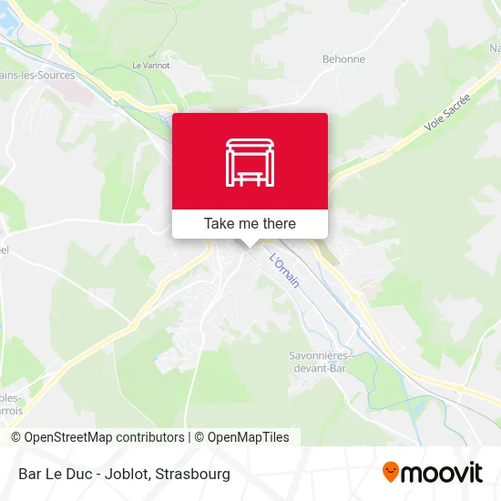 Bar Le Duc - Joblot map