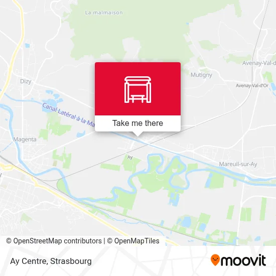 Ay Centre map