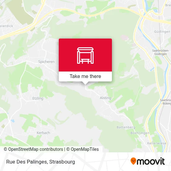 Rue Des Palinges map