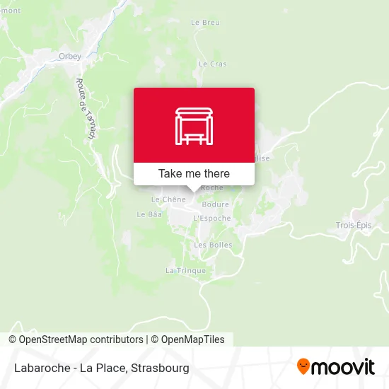 Labaroche - La Place map
