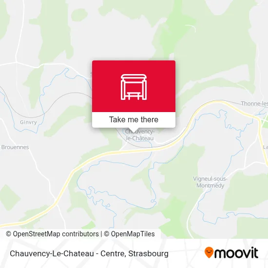 Chauvency-Le-Chateau - Centre map