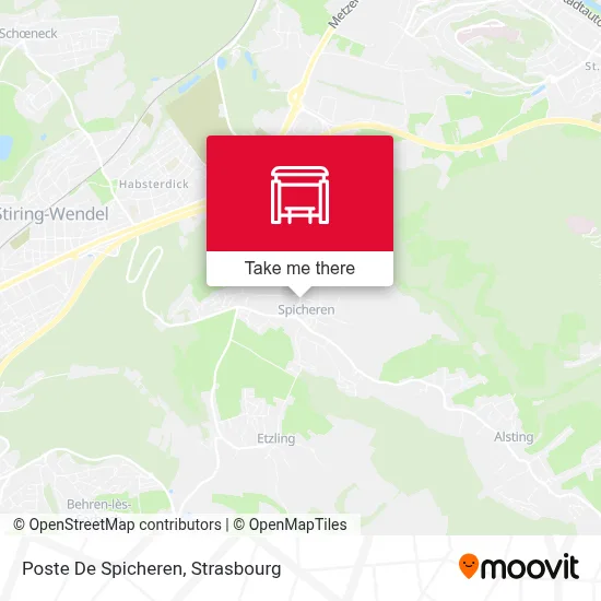 Poste De Spicheren map