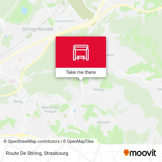 Route De Stiring map