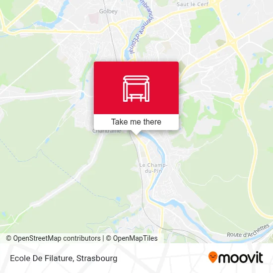 Ecole De Filature map