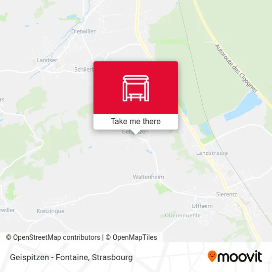 Geispitzen - Fontaine map