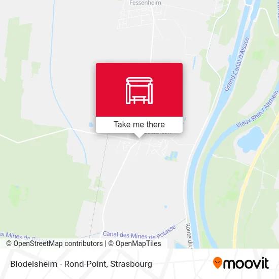 Blodelsheim - Rond-Point map