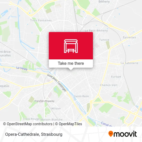 Opera-Cathedrale map