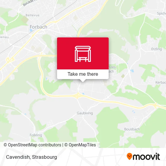 Cavendish map