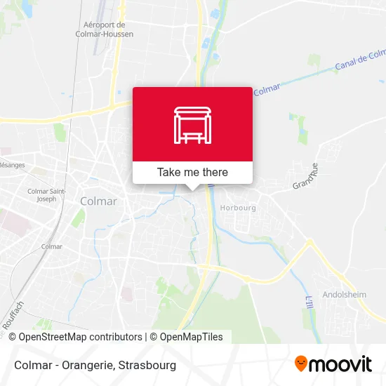 Colmar - Orangerie map
