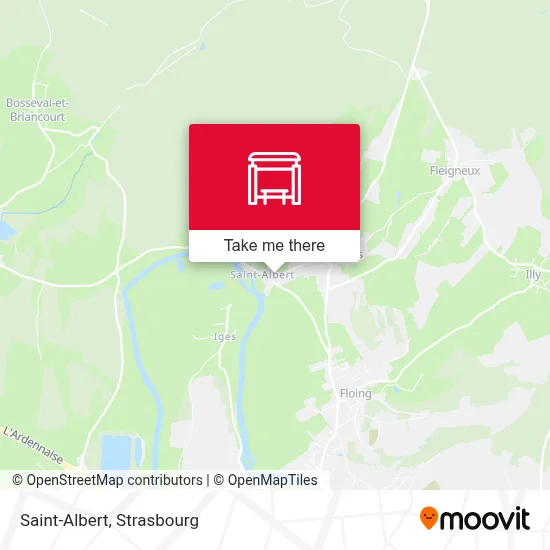 Saint-Albert map