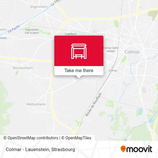 Colmar - Lauenstein map