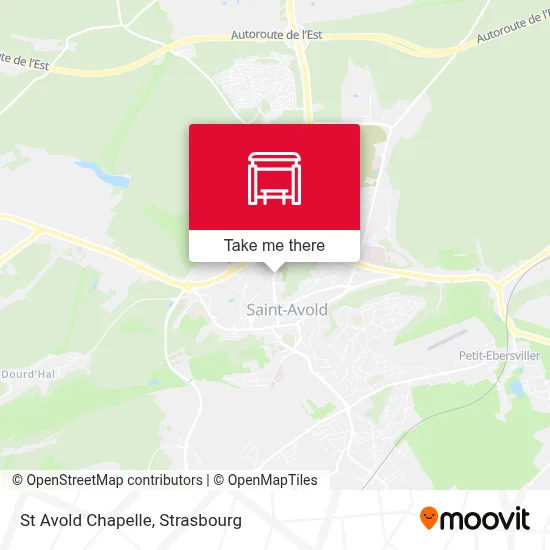 Mapa St Avold Chapelle
