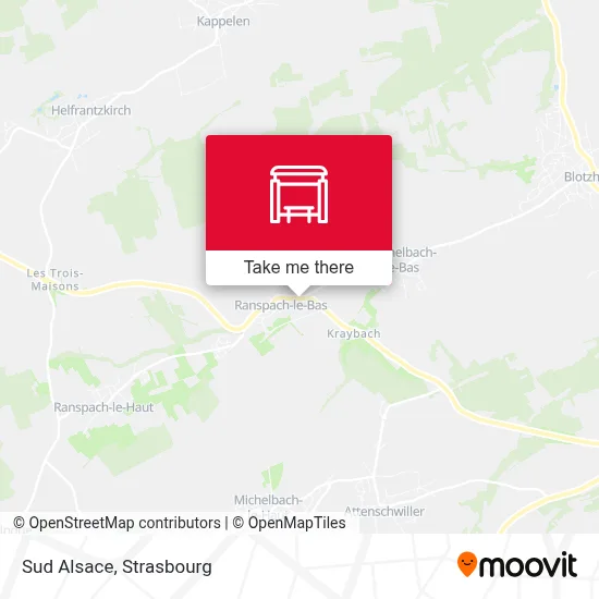 Sud Alsace map