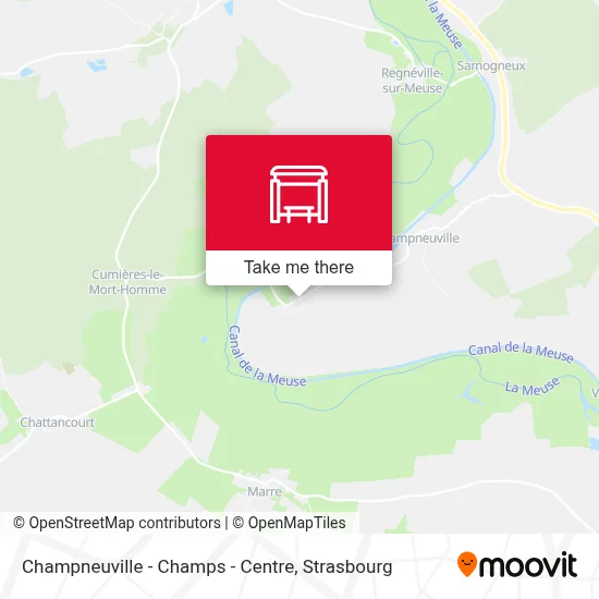 Champneuville - Champs - Centre map