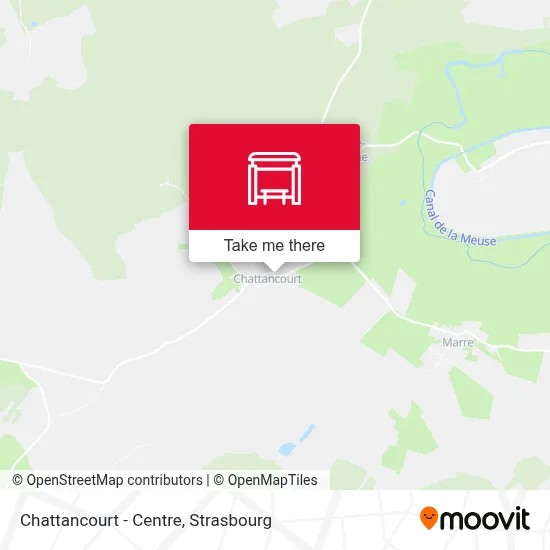 Chattancourt - Centre map