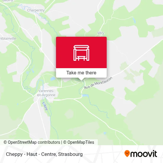 Cheppy - Haut - Centre map