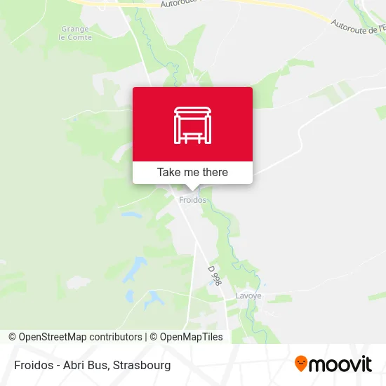 Froidos - Abri Bus map