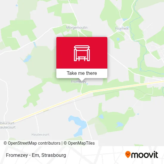 Fromezey - Em map