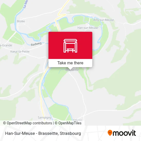 Han-Sur-Meuse - Brasseitte map