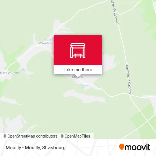Mouilly - Mouilly map