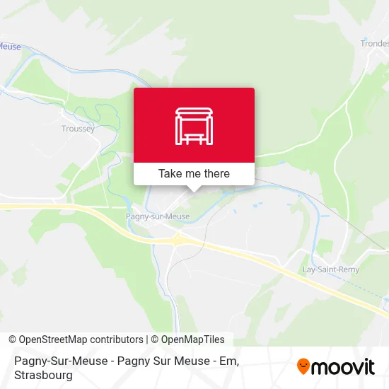Pagny-Sur-Meuse - Pagny Sur Meuse - Em map