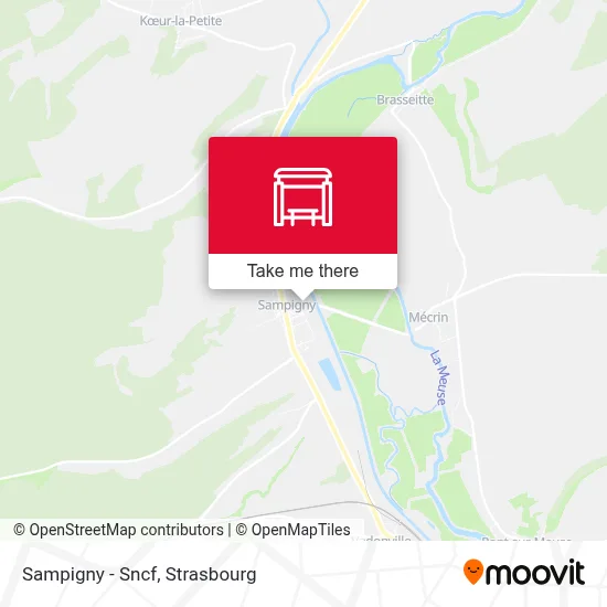 Sampigny - Sncf map
