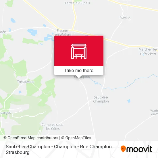 Mapa Saulx-Les-Champlon - Champlon - Rue Champlon