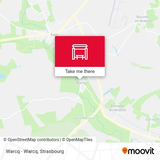 Warcq - Warcq map