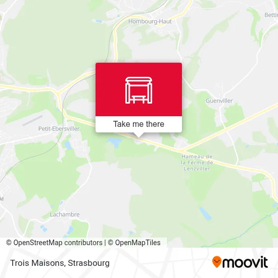 Trois Maisons map