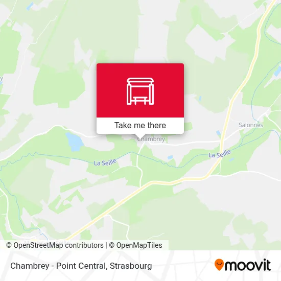 Chambrey - Point Central map
