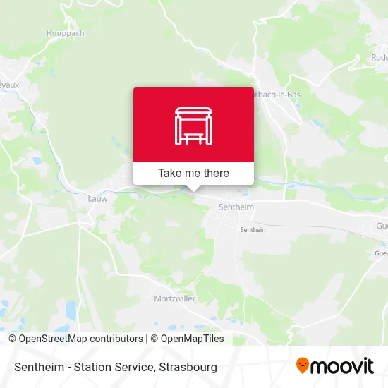 Sentheim - Station Service map
