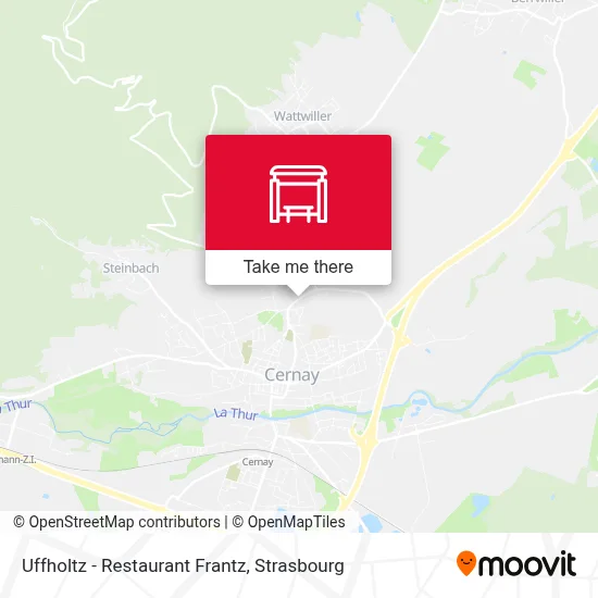 Uffholtz - Restaurant Frantz map