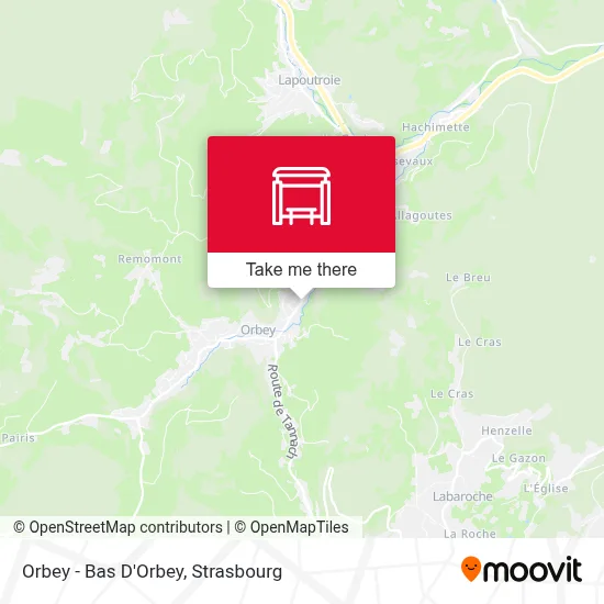 Orbey - Bas D'Orbey map