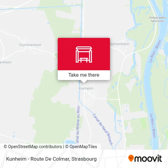 Kunheim - Route De Colmar map