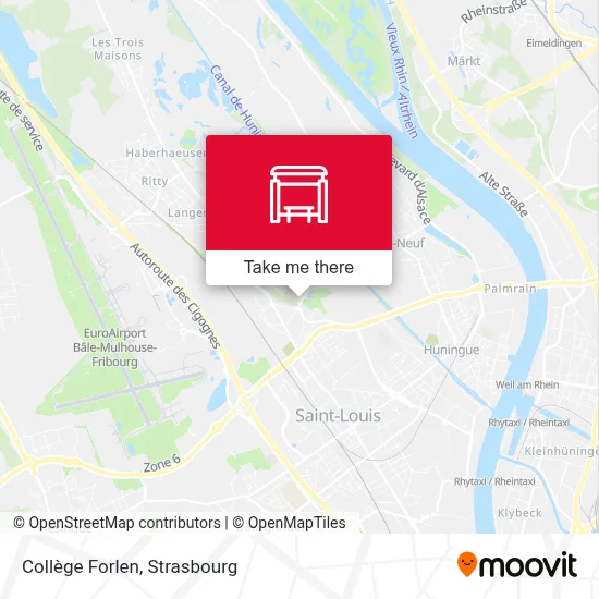 Collège Forlen map