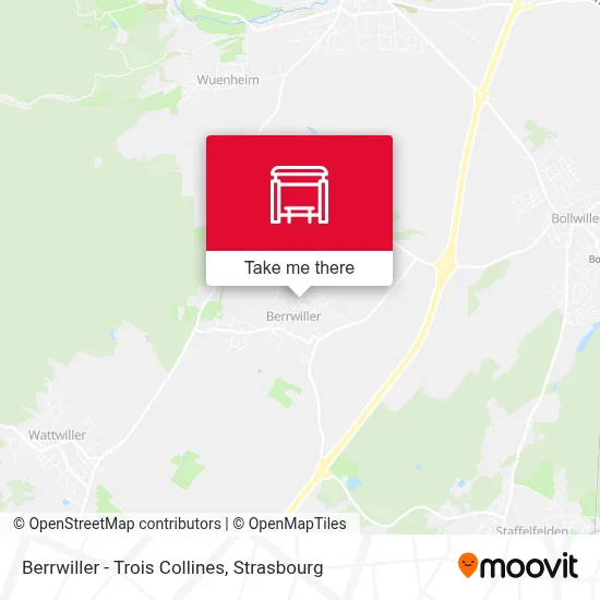 Berrwiller - Trois Collines map