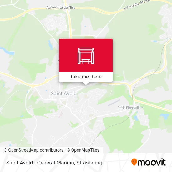 Saint-Avold - General Mangin map